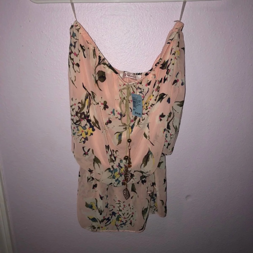 Strapless top